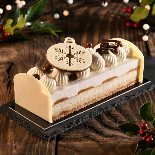 Bûche Flocon de Noël - Entremet de Noël