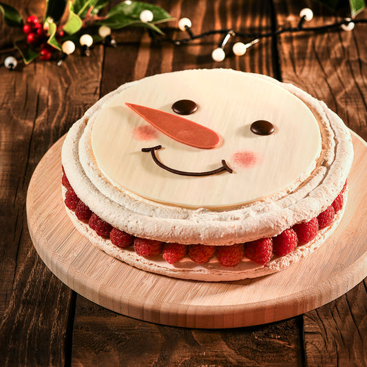 Macaron framboise - Entremet de Noël