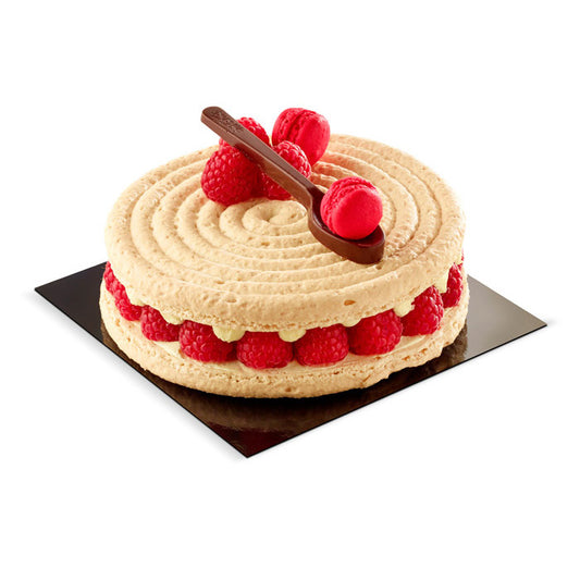 Macaron aux framboises - Entremet