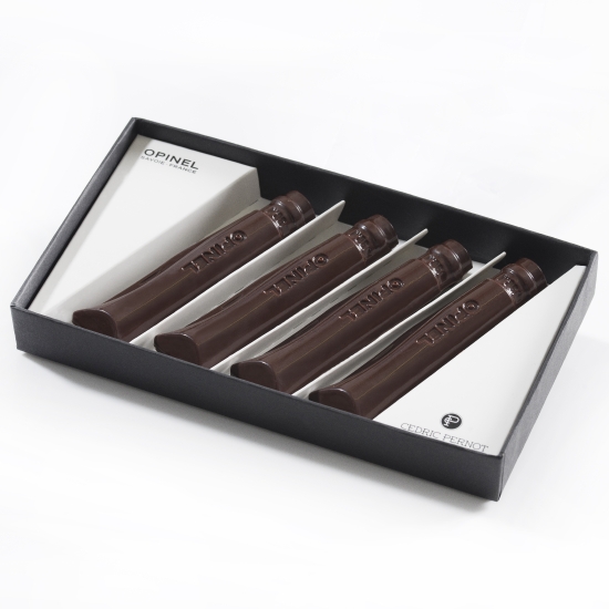 Boîte 4 Opinel &#x000000ae; - chocolat noir