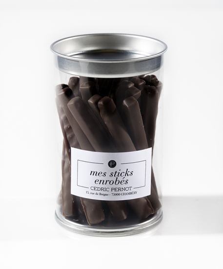 Sticks enrobés - chocolat noir